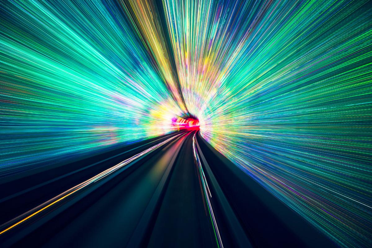 Futuristic railroad