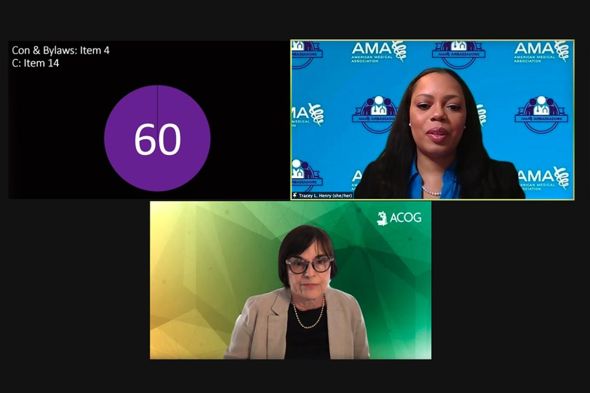 Online session from the 2021 June Special Meeting of the HOD