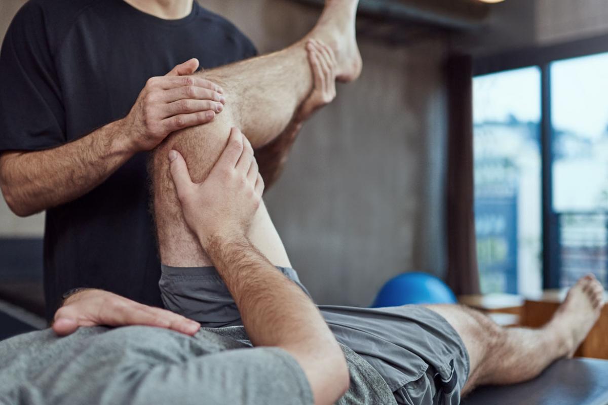 Person stretching