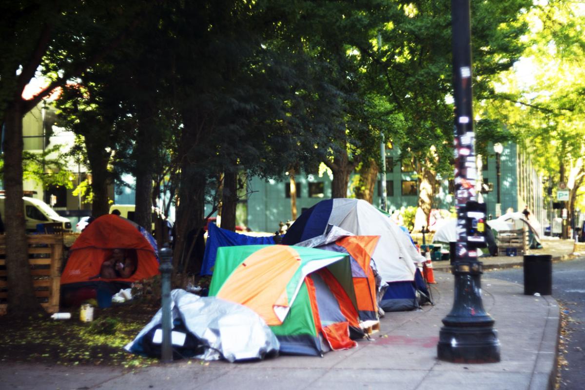 Tents in public