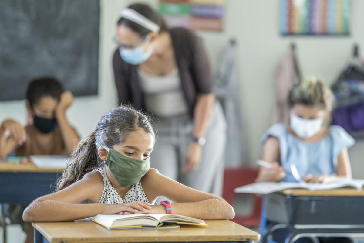 Children in a classroom