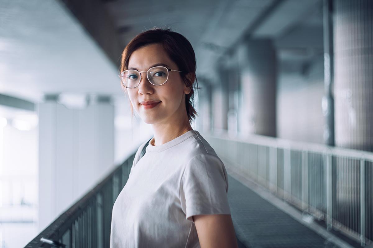 Medium shot of a woman smiling