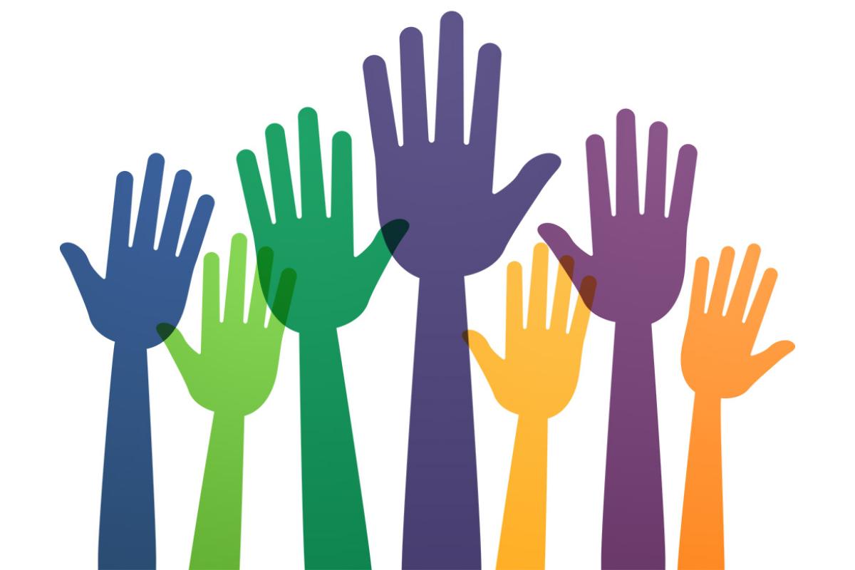 Raised hands