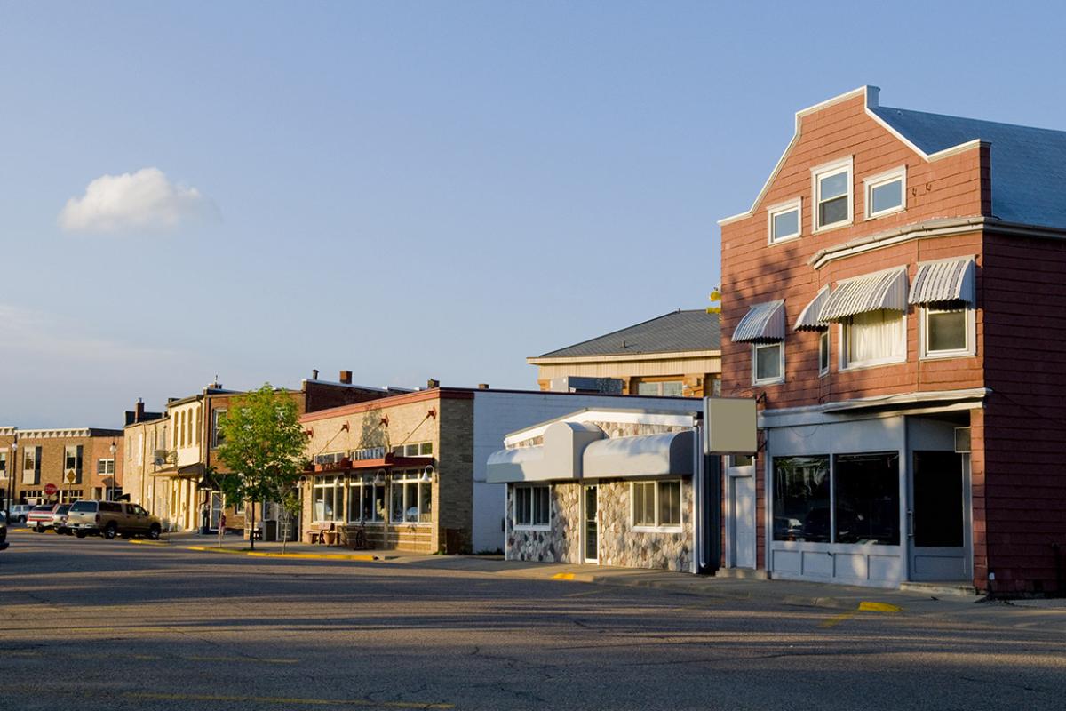 Downtown Prairie du Sac, in Sauk Valley Wisconsin
