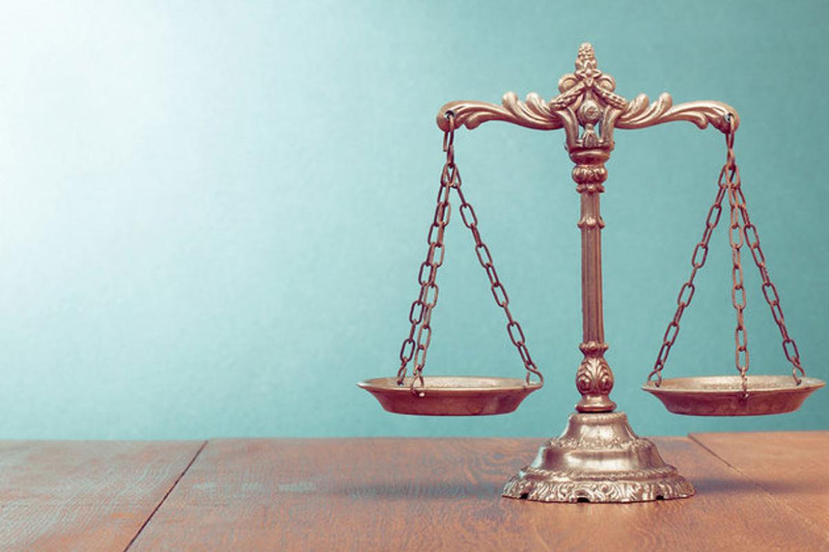 Weight scale on wooden table