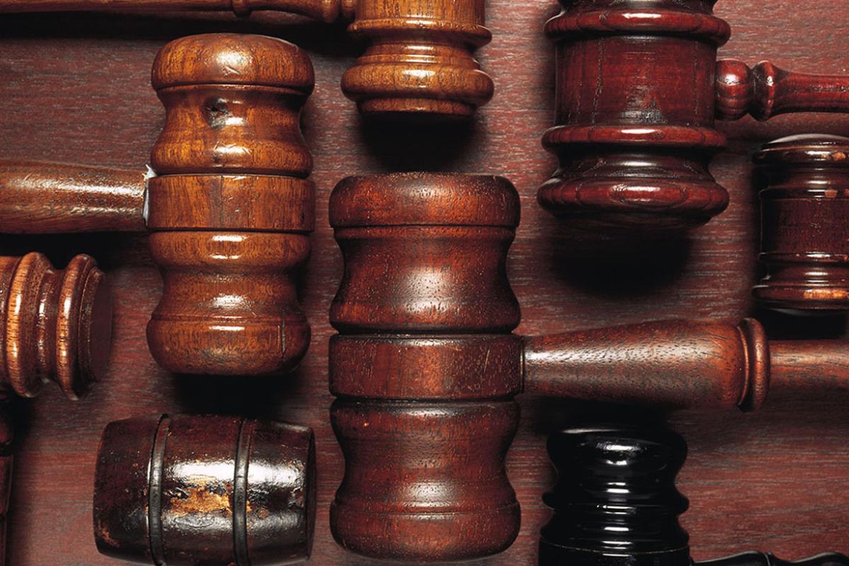 Collection of gavels