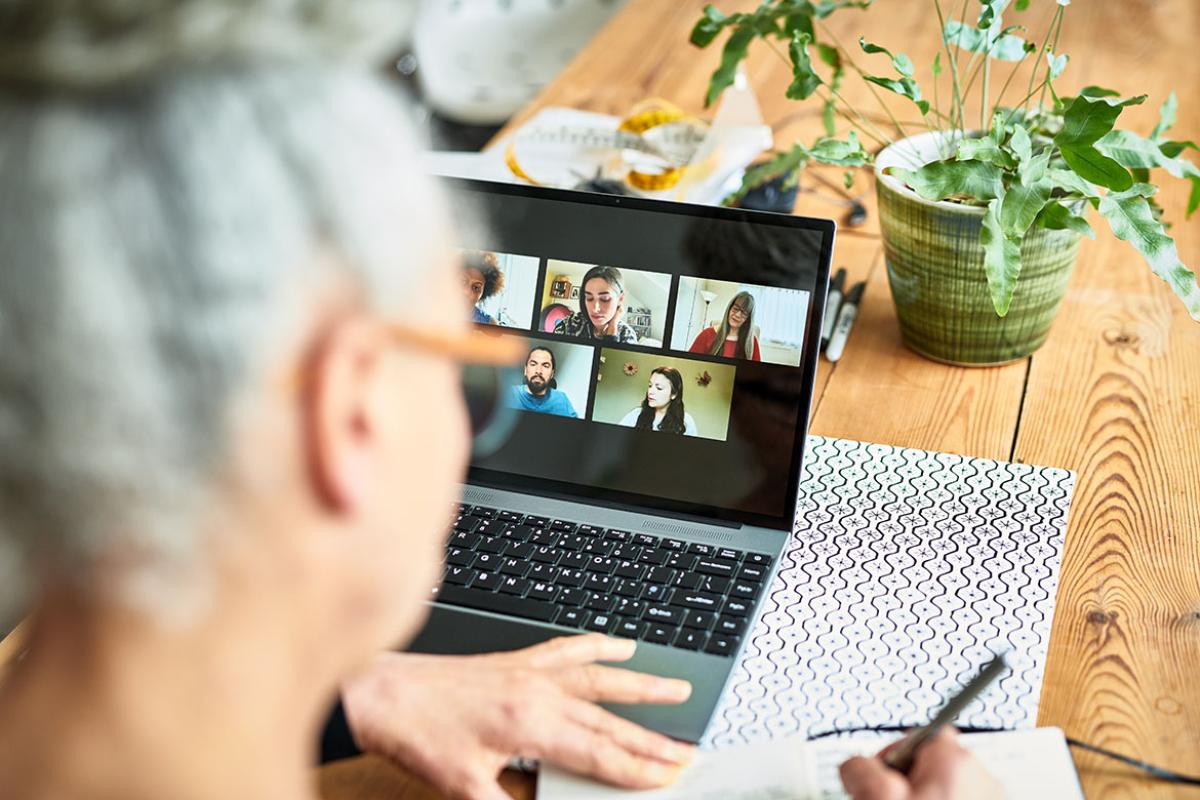 Taking notes during a Zoom call