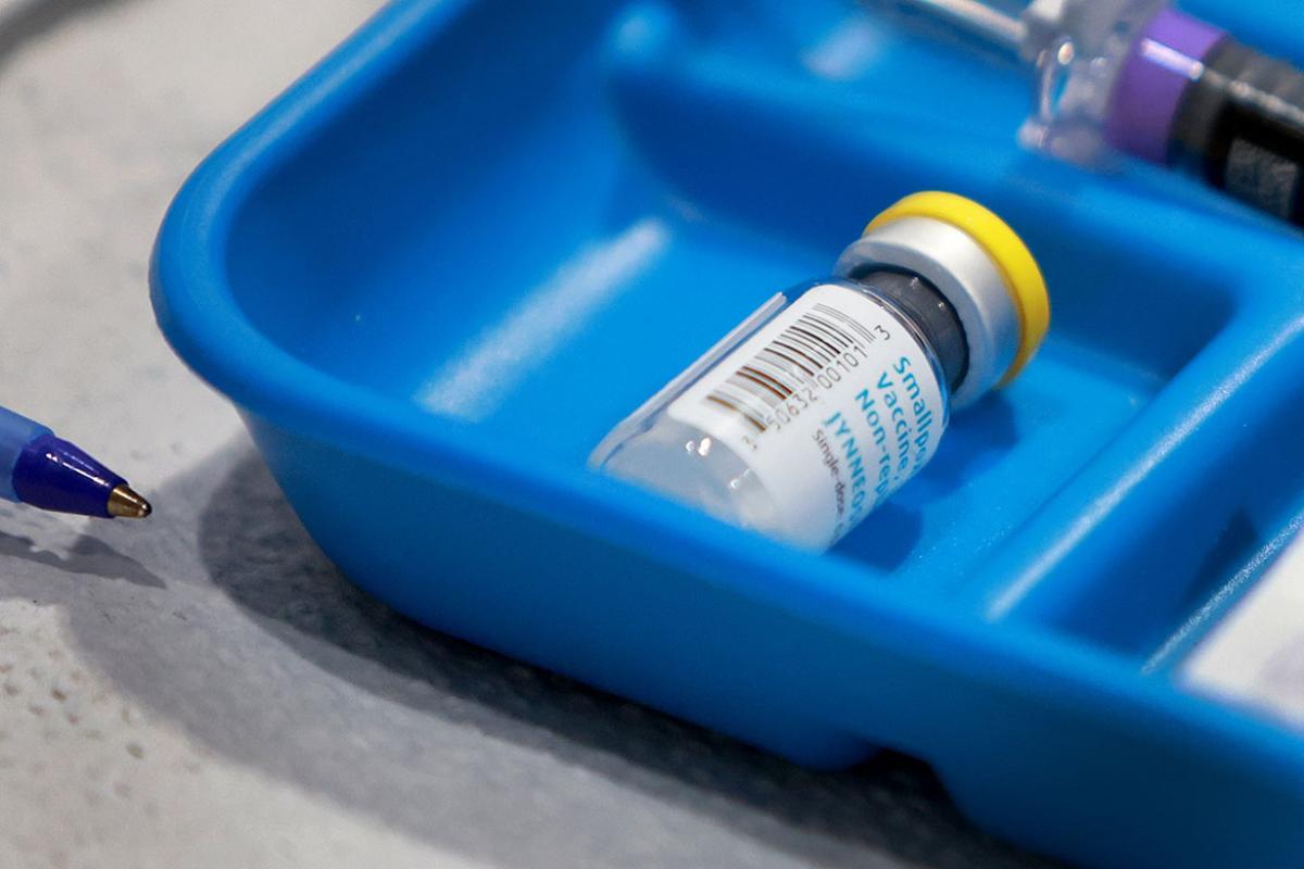 Vial of smallpox/monkeypox vaccine