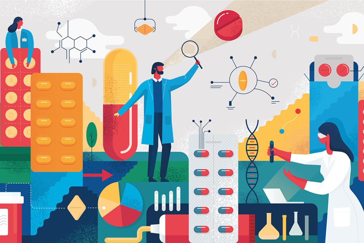 Various figures representing different research in progress