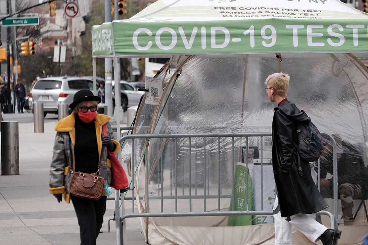 Mobile COVID-19 testing tent 