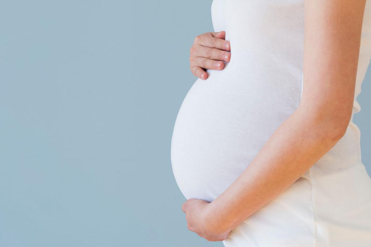 Profile of a pregnant person