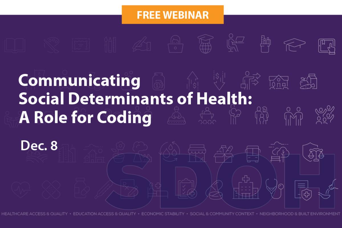 Communicating Social Determinants of Health webinar