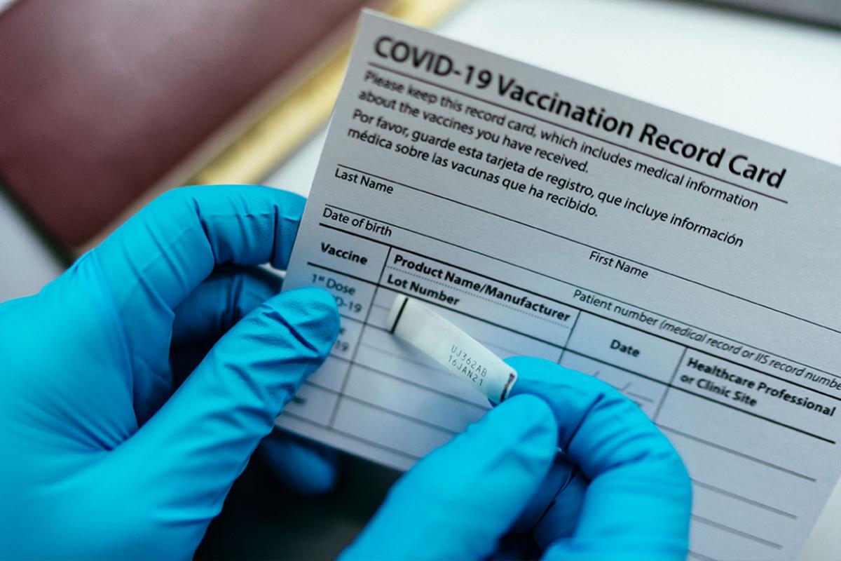 COVID-19 vaccine card