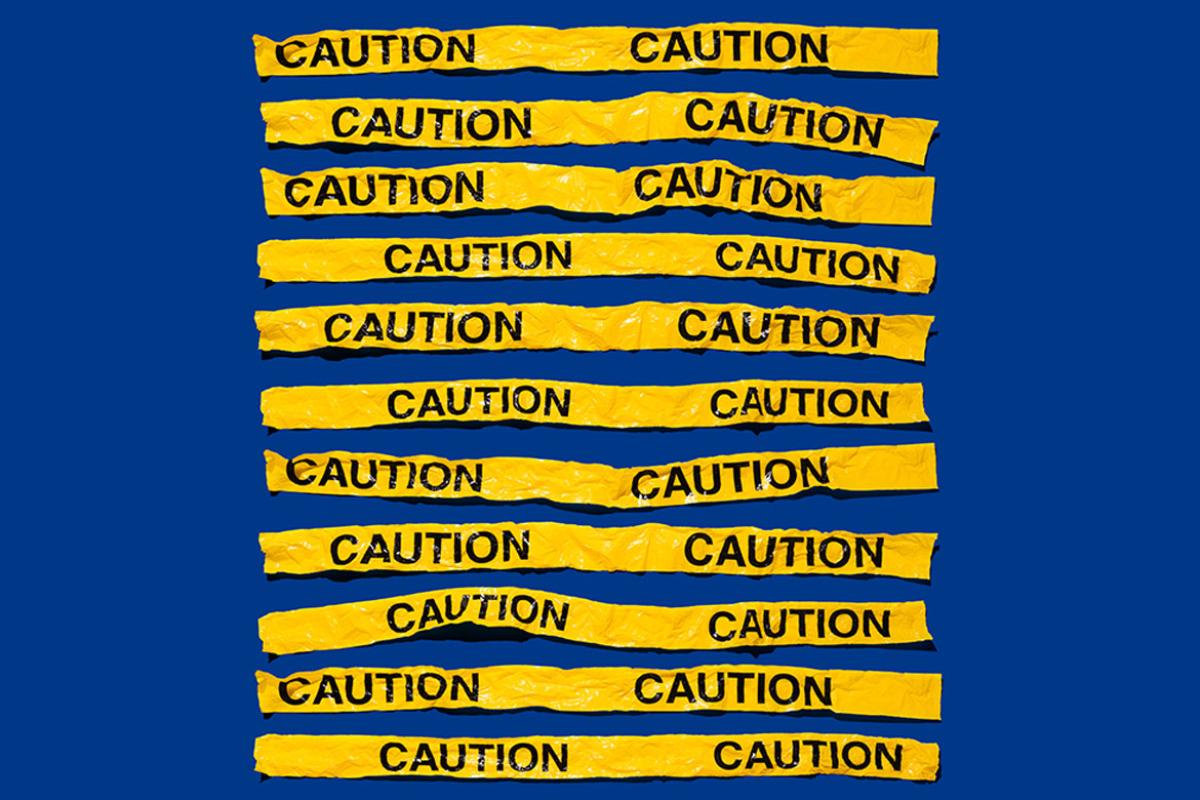 Yellow caution tape