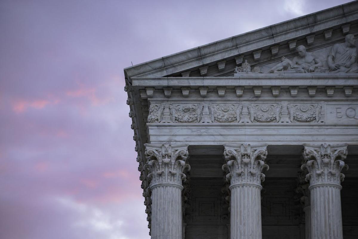 U.S. Supreme Court building at dawn