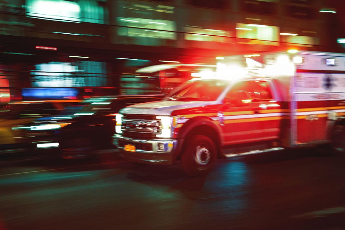 Ambulance in traffic