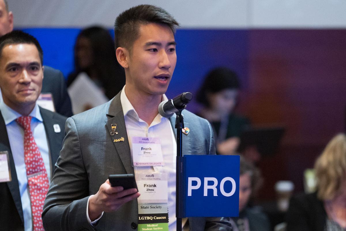 2023 Annual Meeting delegate Frank Zhou