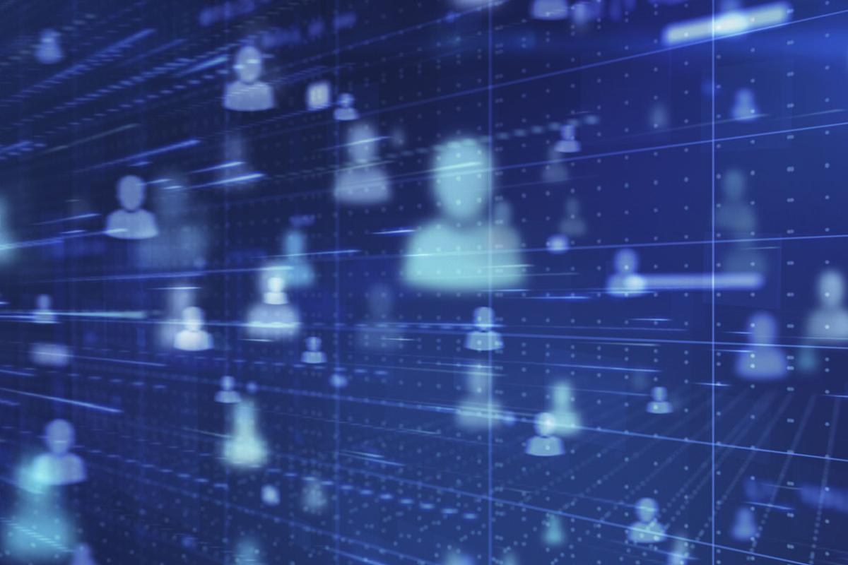 Human icons in a digital communication network