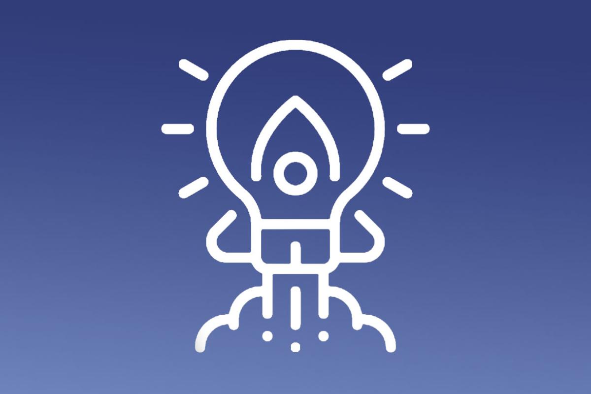 Light bulb rocket ship launches