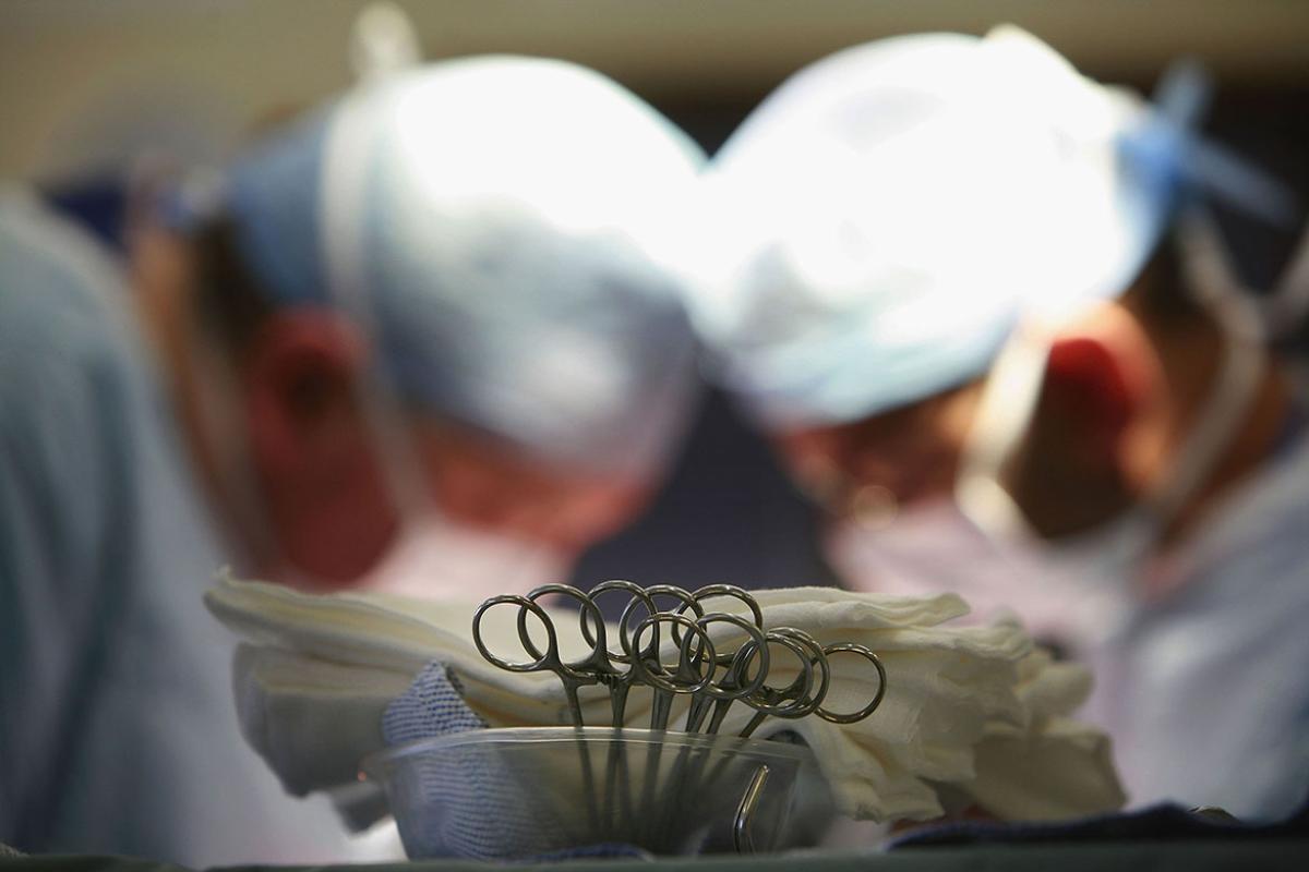 Surgical instruments in operating room