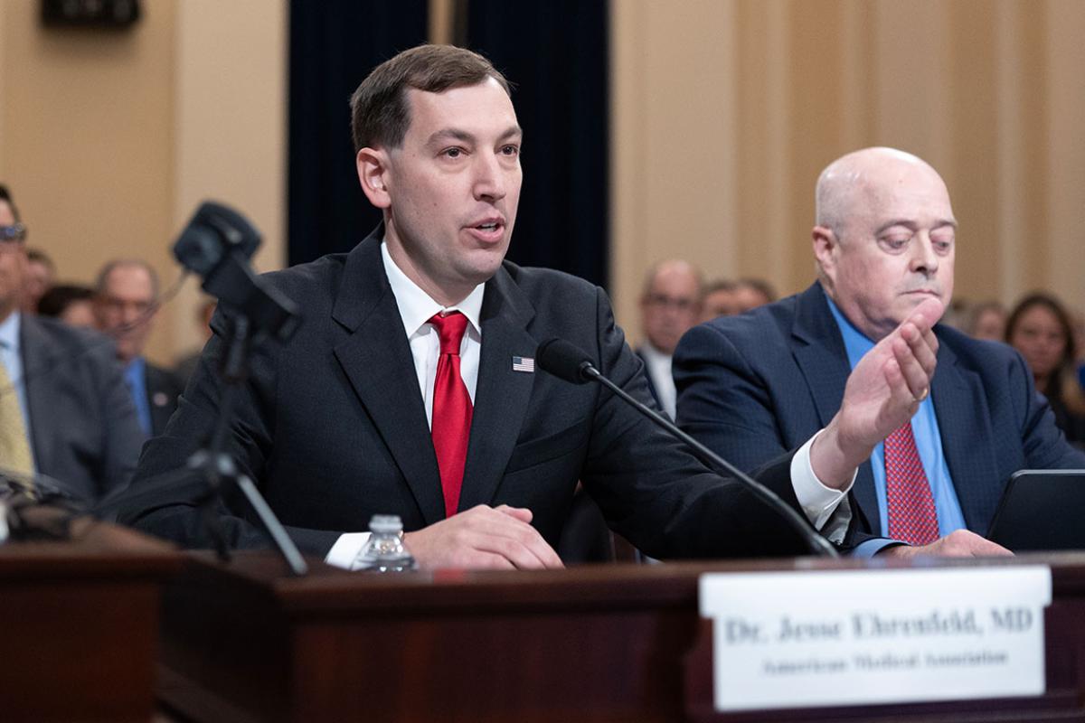 Jesse M. Ehrenfeld, MD, MPH, testifies in Congress