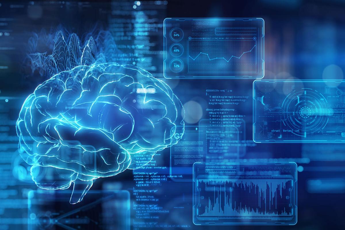 Brain and graphical user interface data screen