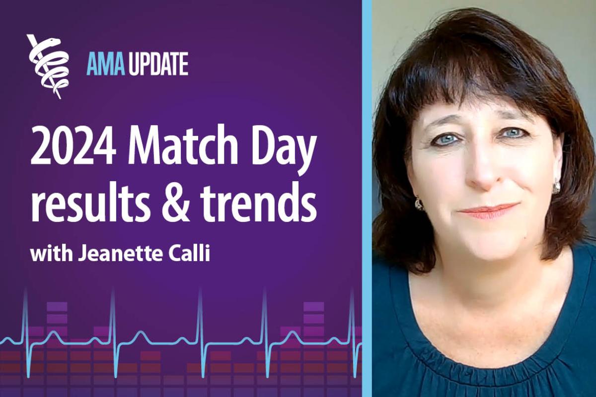 AMA Update for March 22, 2024: Match Day 2024 results: NRMP match rates by specialty, SOAP match statistics, plus Match Day 2025 (index only)