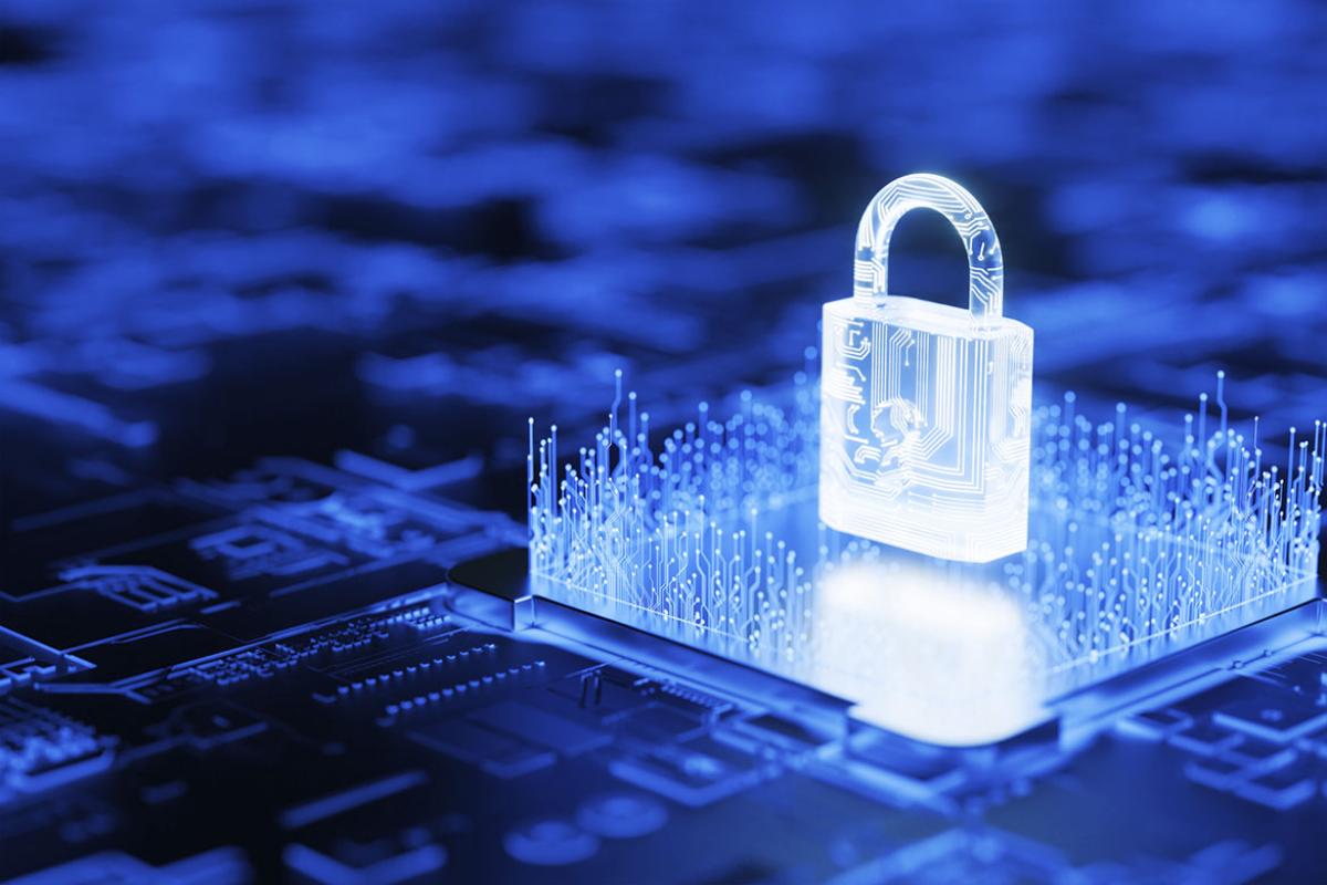Security padlock and circuit board 