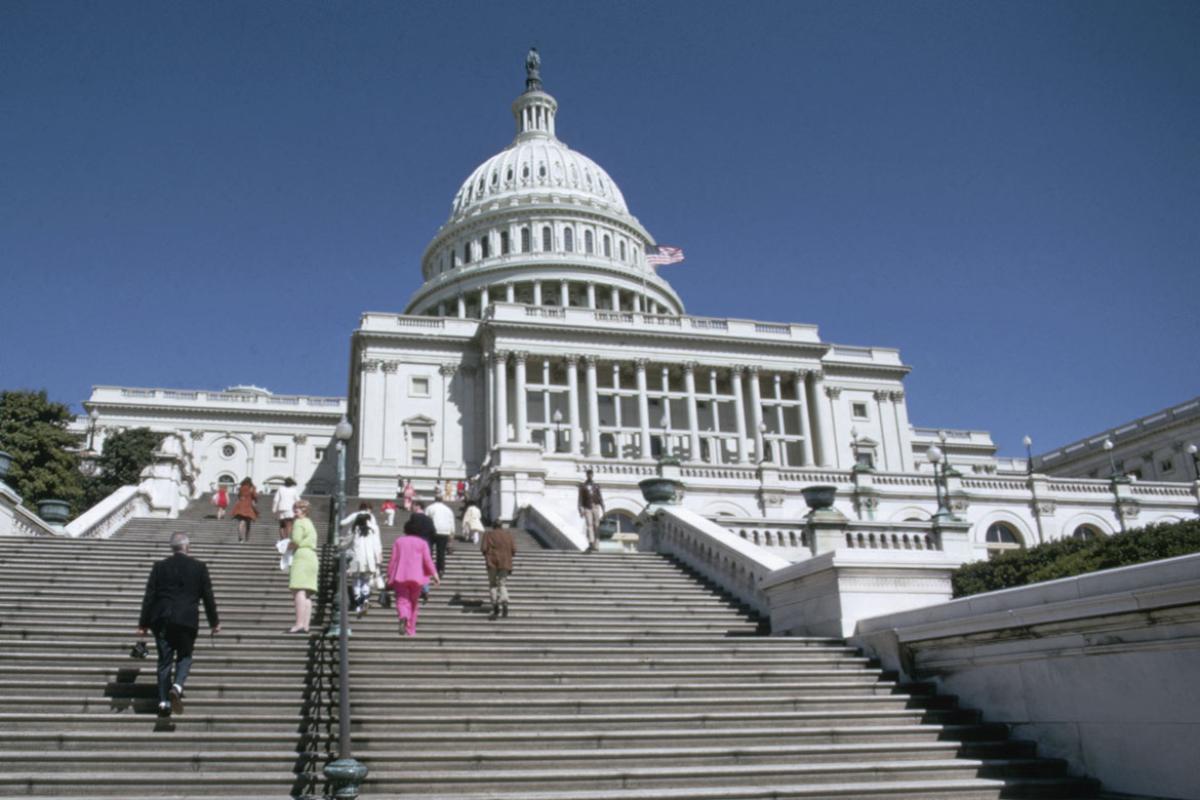 Stairs leading to U.S, Capitol