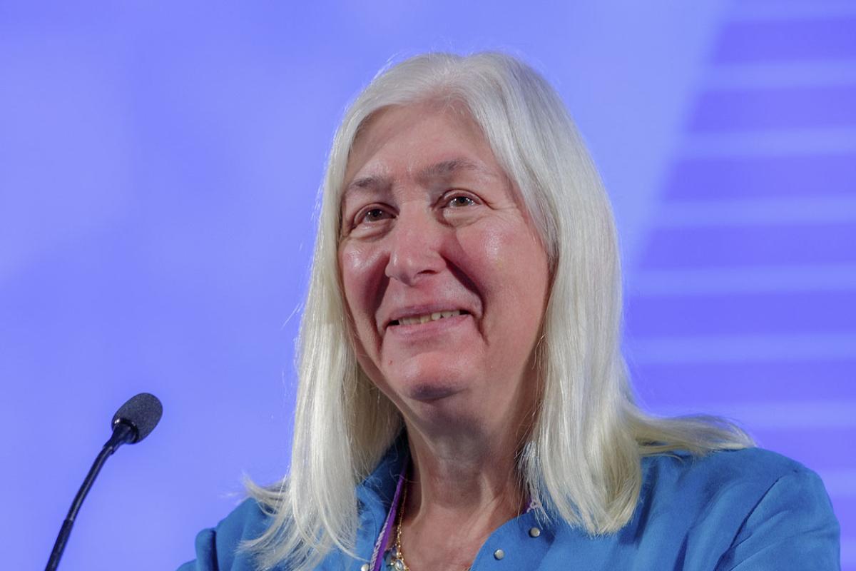 Person at the podium at the 2024 Annual Meeting of the HOD