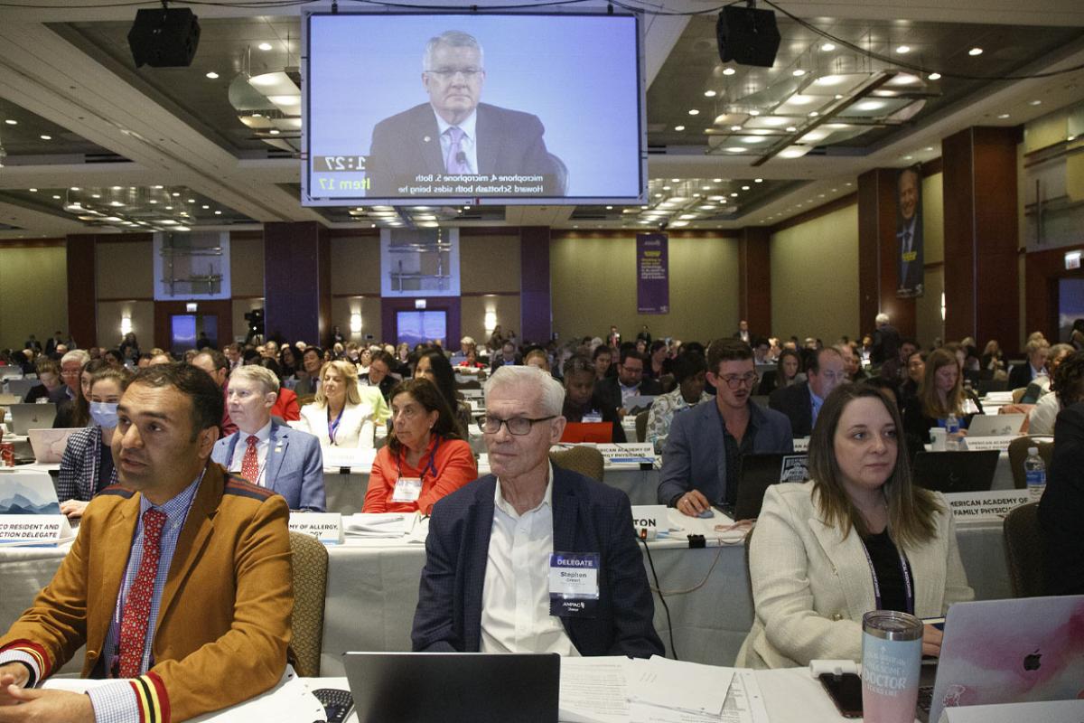 Business session at the 2024 Annual Meeting of the HOD