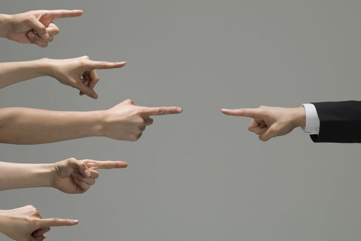 Fingers pointing