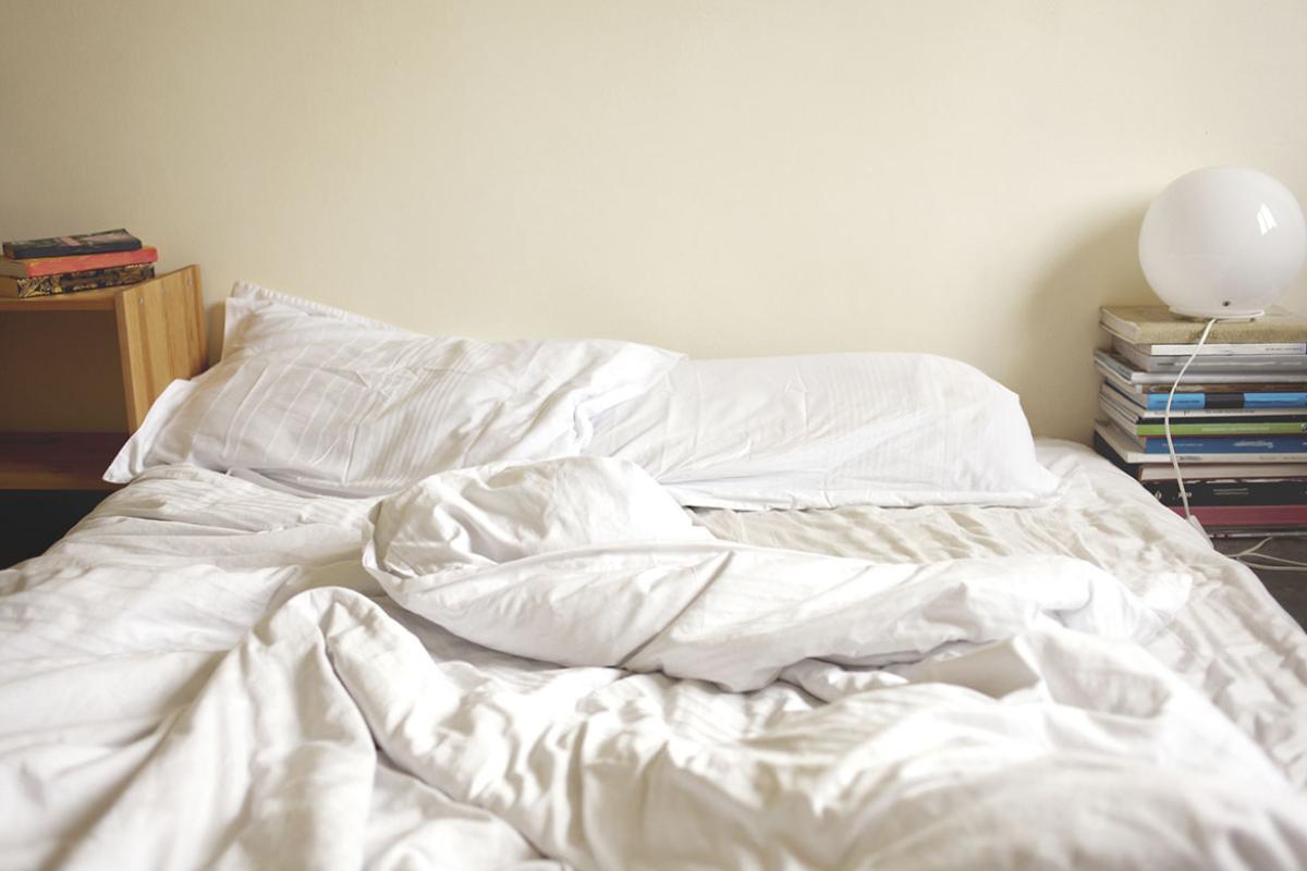An empty bed