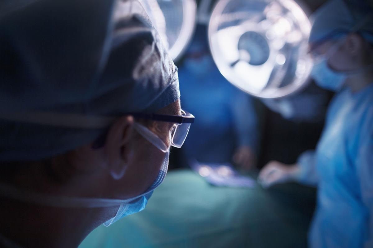 Doctors in hospital operating room