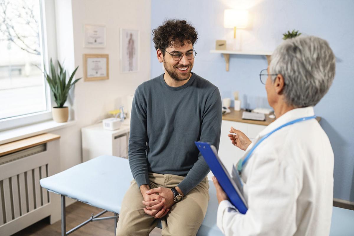 Patient in a doctor's appointment