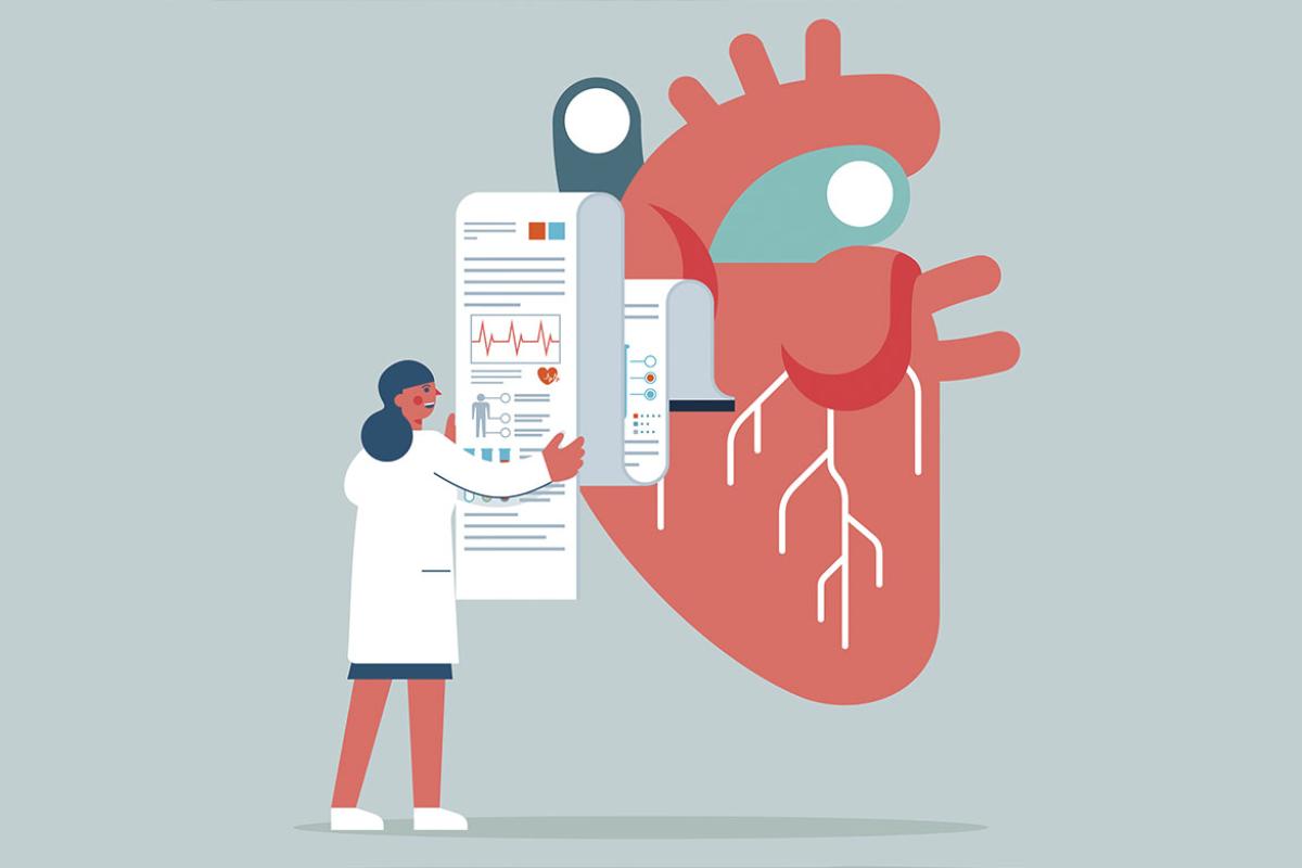 Doctor diagnoses a giant human heart