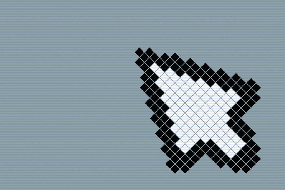8-bit style cursor arrow