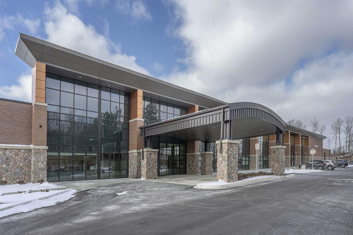 Henry Ford Behavioral Health Hospital opened in January and features courtyards, basketball hoops, gazebos and walking paths.