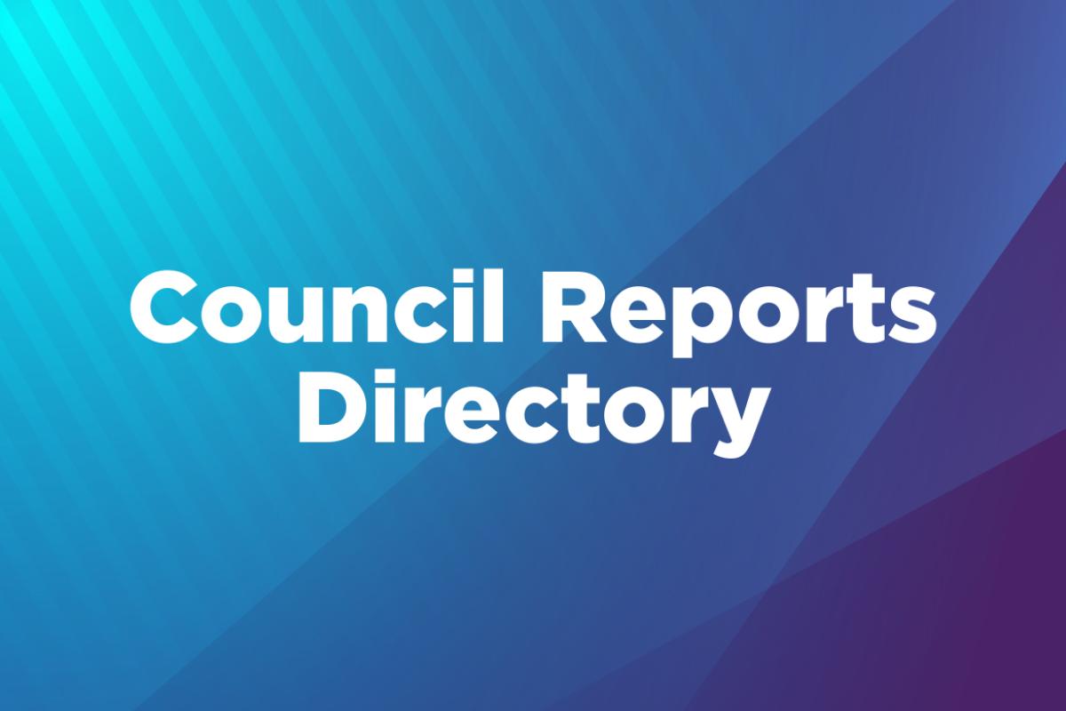 2025 HOD Annual Meeting Council Reports Directory