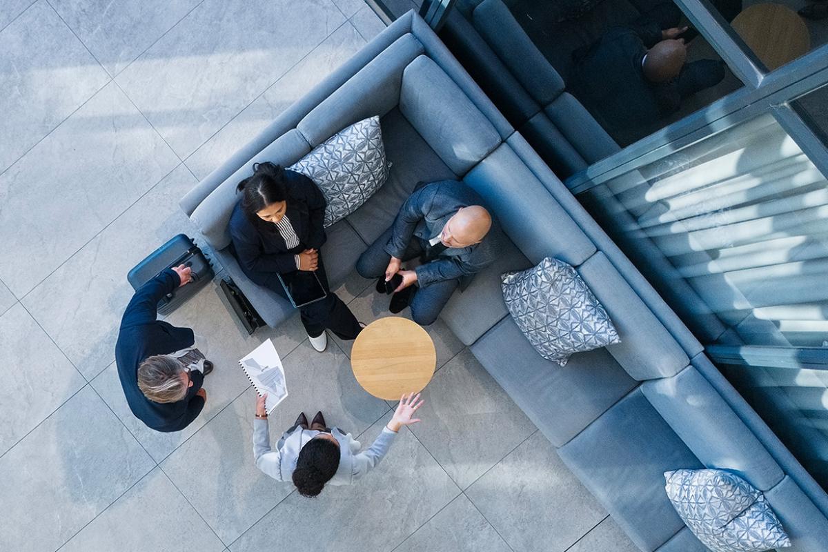 People in a meeting