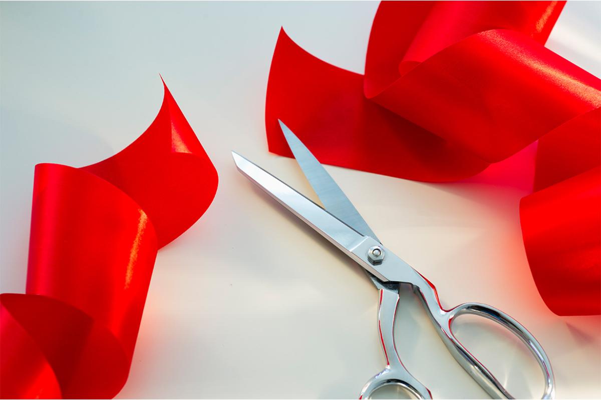 Scissors and red tape