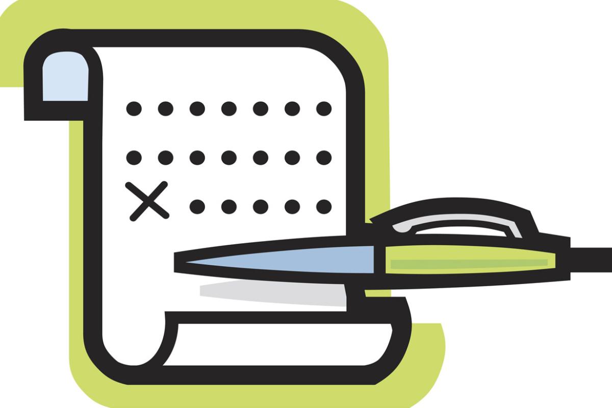 List and a pen
