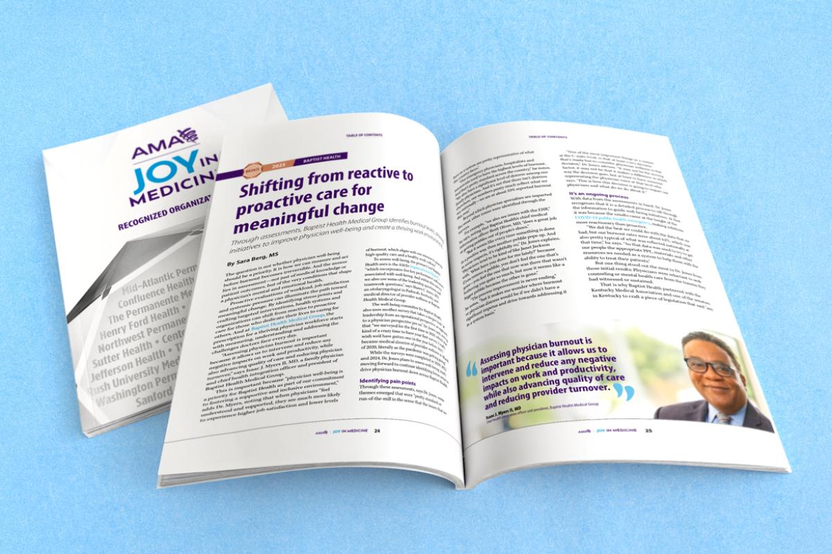 Joy in Medicine magazine: Baptist Health Medical Group