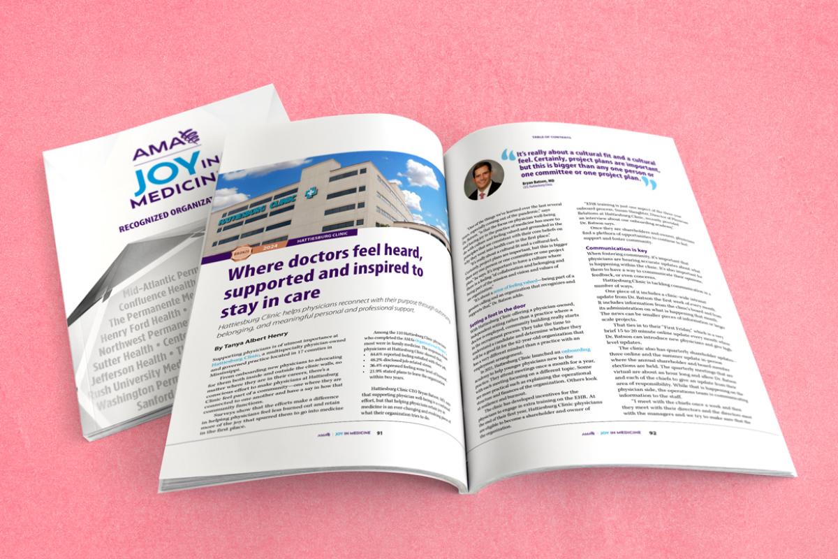 Joy in Medicine magazine: Hattiesburg Clinic