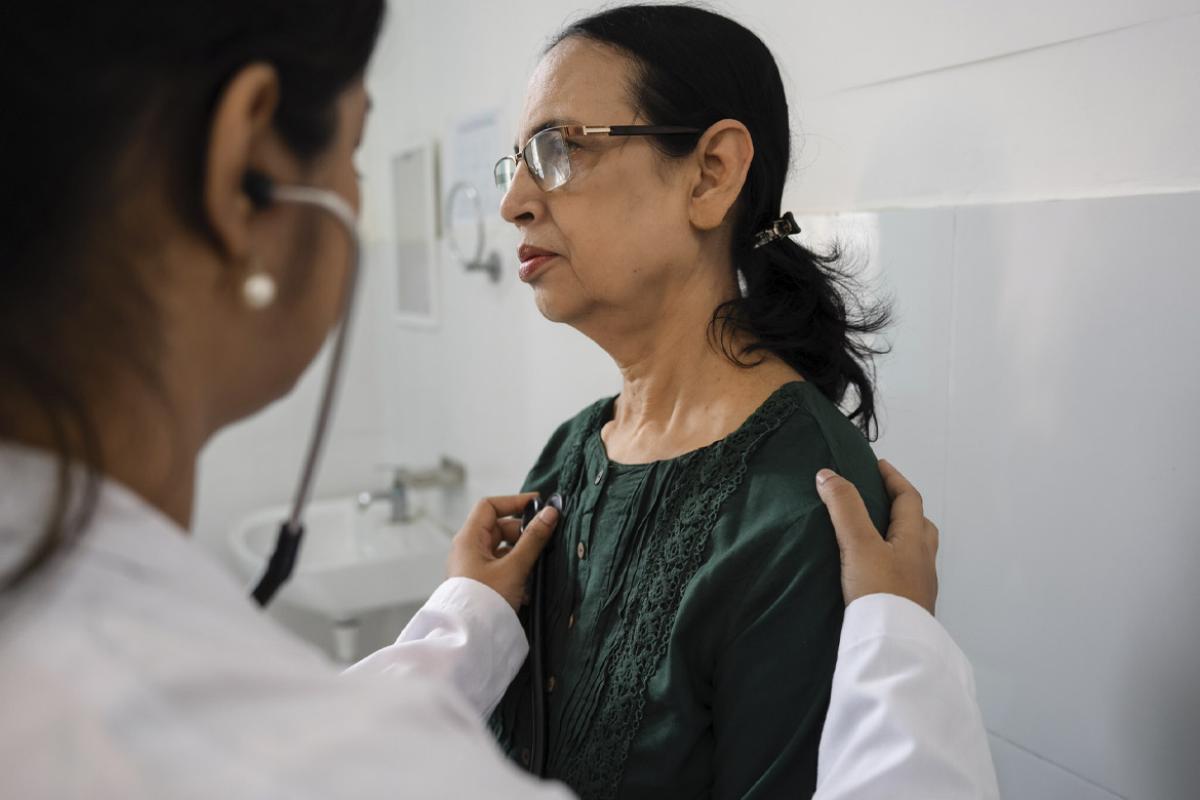 Patient in doctor's appointment