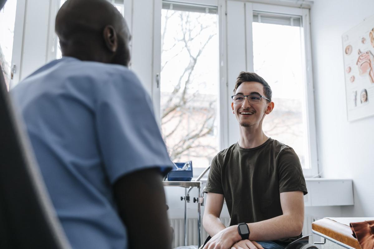 Smiling patient