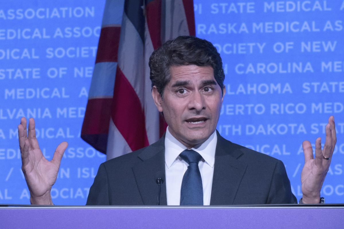 Bobby Mukkamala, MD, speaks at the 2026 Annual Meeting of the HOD