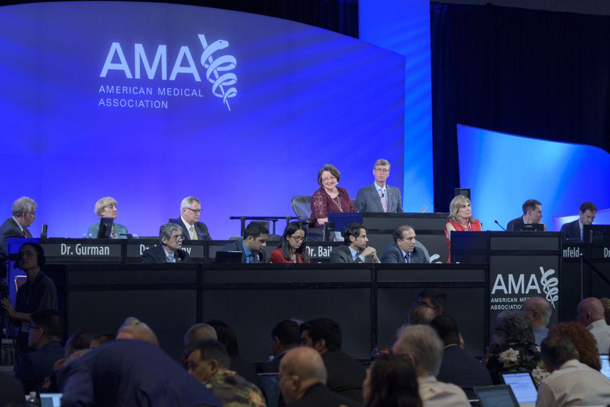 Onstage speakers panel from AMA meeting