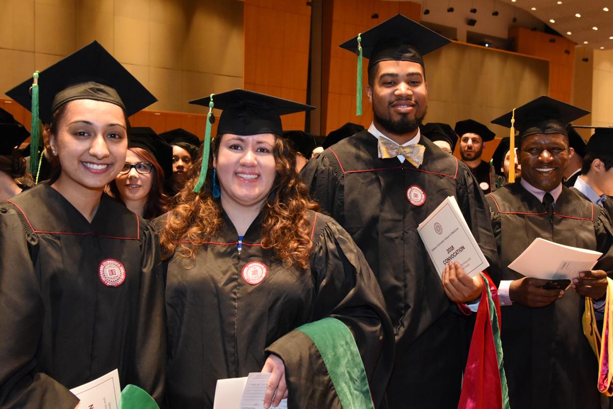 Students at graduation from programs a part of Accelerating Change in Medical Education Consortium.