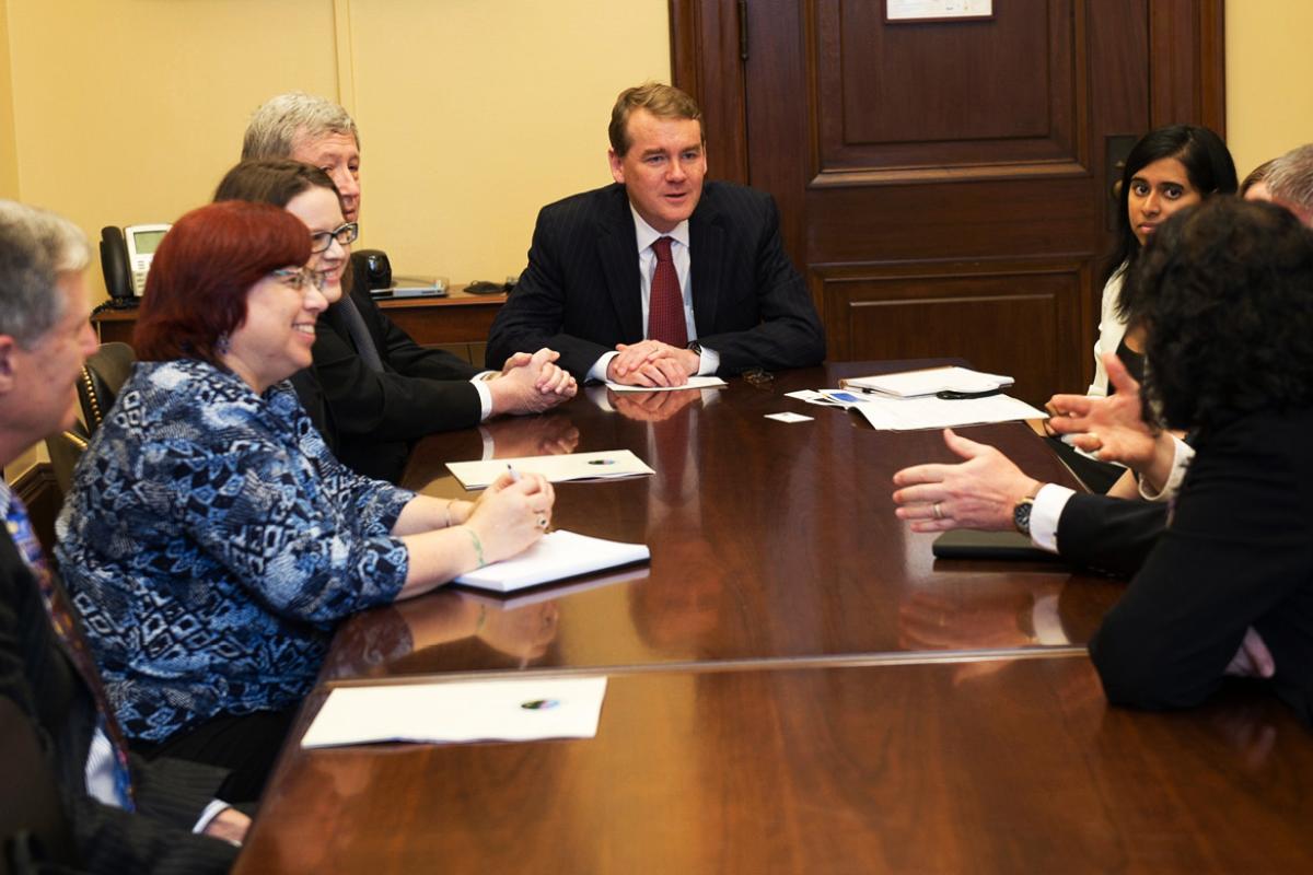 Physicians meeting with congressman